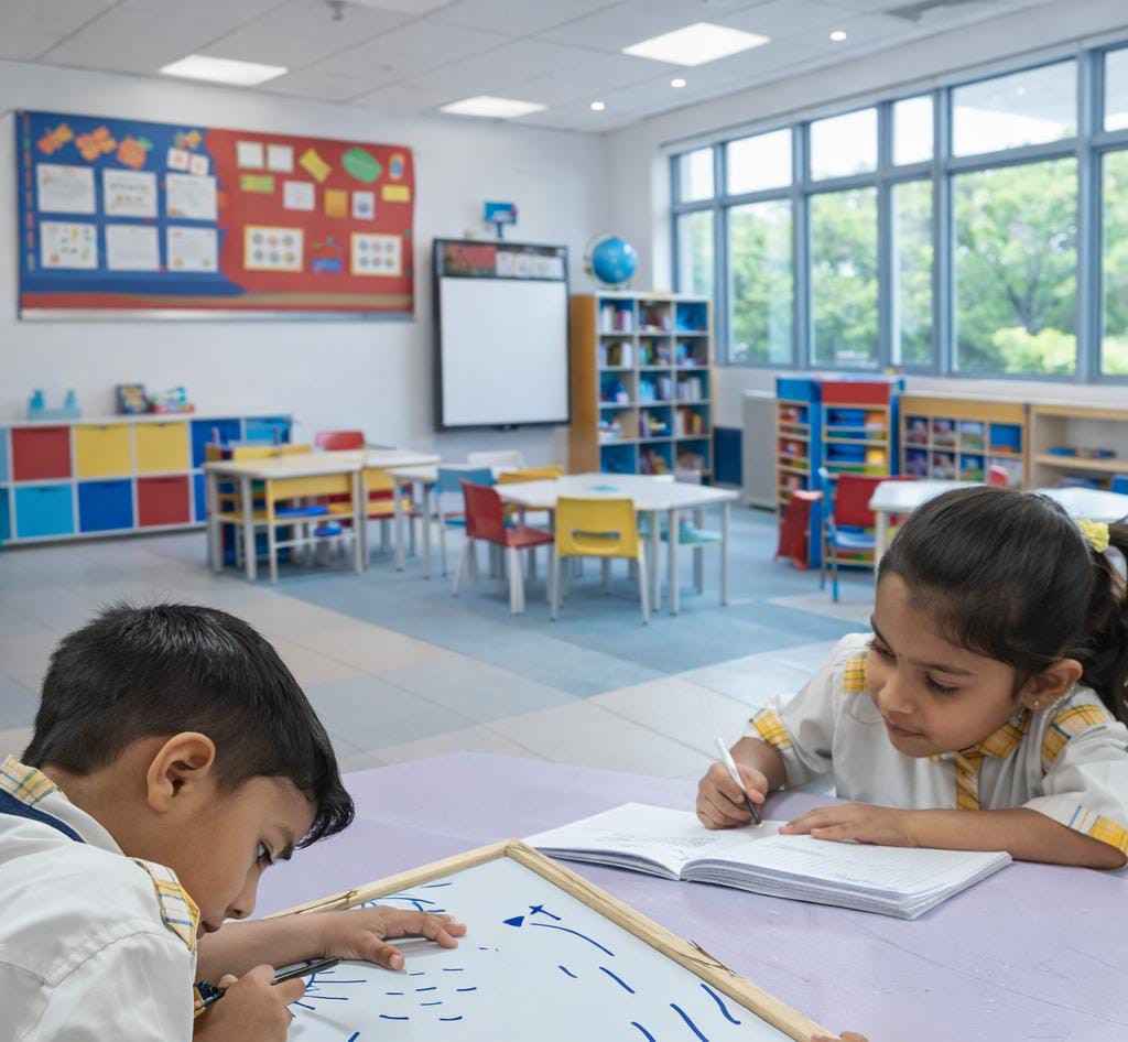Children engaged in learning activities